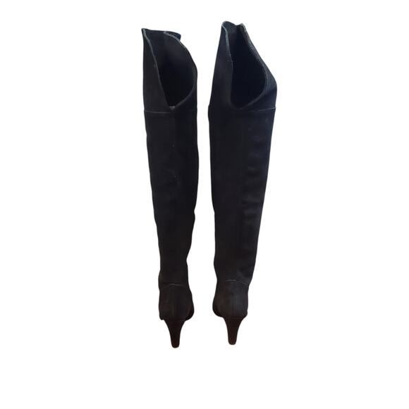 Vince Camuto Armaceli Over The Knee Heeled Boot Suede Black Verona Size 36 US 6 - Picture 6 of 11